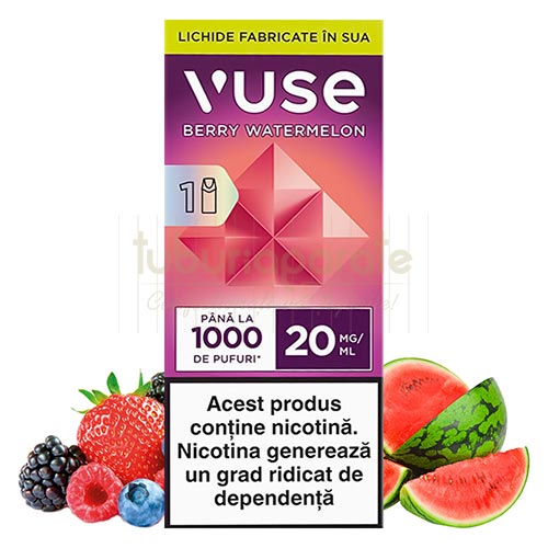 Capsule Vuse Berry Watermelon 20MG (1 capsula) Pachet cu o capsula Vuse Berry Watermelon 20 mg cu 1000 pufuri