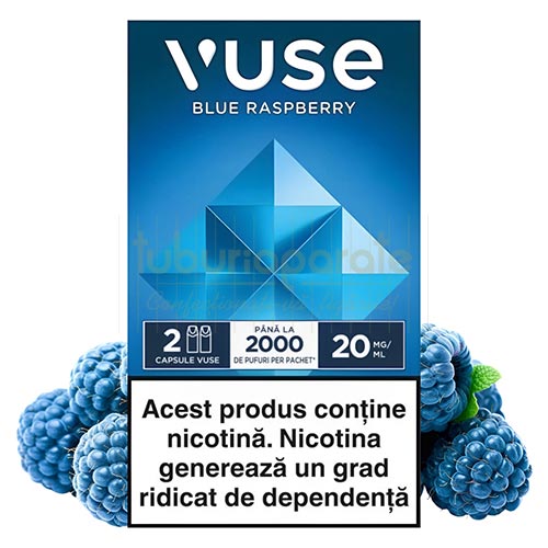 Capsule Vuse Blue Raspberry 20MG (2 capsule) Capsule rezerva Vuse Blue Raspberry in pachet de 2 bucati cu nicotina 20 mg