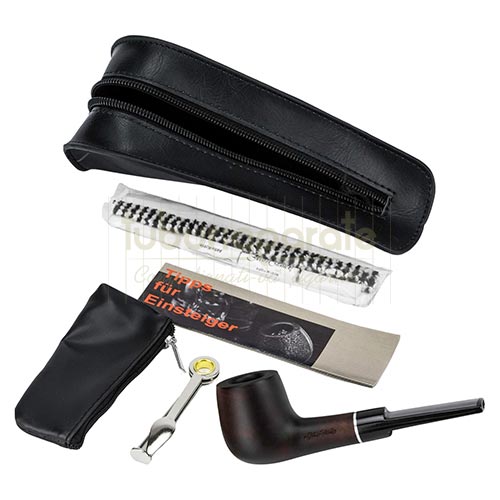 409137 Set pipa incepatori (briar) Set pipa incepatori din briar cu lungimea de 142 mm