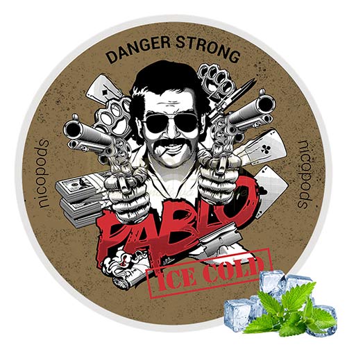 Pouch nicotina Pablo Ice Cold Extra Strong (16 mg/pouch) Cutie cu 20 pouch-uri cu nicotina de 16 mg Pablo Ice Cold Extra Strong