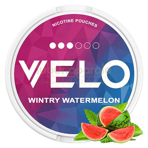 Pouch nicotina Velo Wintry Watermelon (8 mg/pouch) Pouch-uri cu nicotina Velo Wintry Watermelon 8 mg/pouch cu aroma mentolata de pepene verde