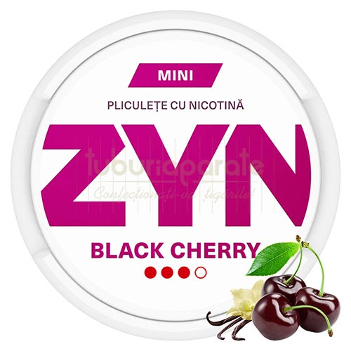 Pouch nicotina ZYN Black Cherry Strong (6 mg/pouch) Pouch cu nicotina ZYN Black Cherry Strong in cutie de 20 plicuri de tarie tare