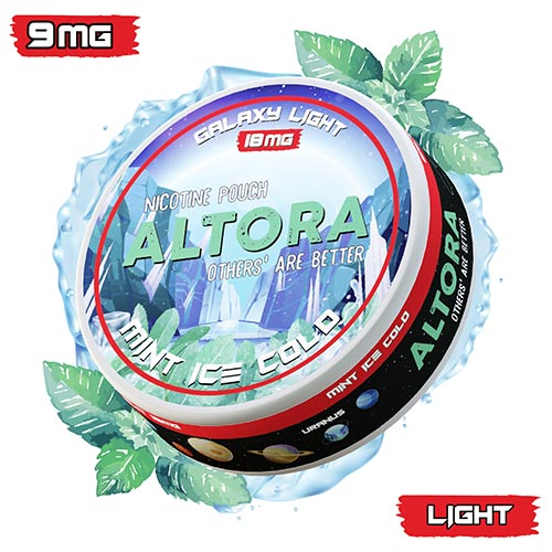 Pouch nicotina Altora Mint Ice Cold Galaxy Light (9 mg/pouch)