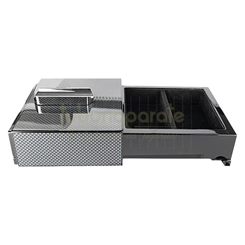 49377 Scrumiera trabuc Carbon Optic (cu suport) Scrumiera Carbon Optic cu suport pentru trabuc