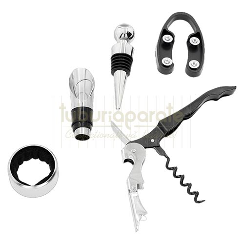 Set Vin DM12 Merlot Set cadou cu 5 accesorii pentru vin DM12 Merlot