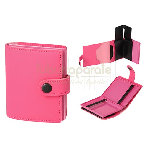 Tabachera Tigari Angel 82 Full Pink cu portofel Tabachera pentru tigari Angel 82 Full Pink cu portofel de culoare roz
