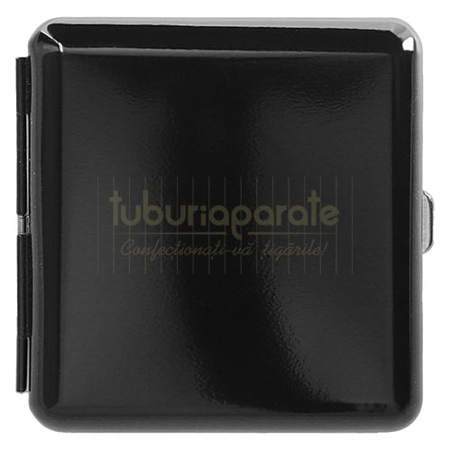 Tabachera Metalica DM 31 Black Tabachera metalica pentru tigari cu exterior metalic negru DM 31 Black