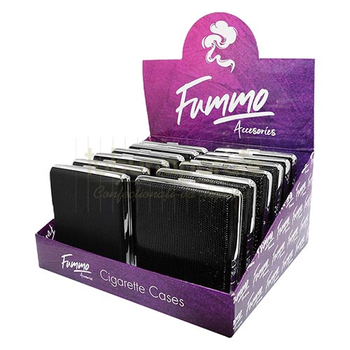 Tabachera Tigari Fummo X8 Black Tabachera din piele ecologica pentru tigari Fummo X8 Black