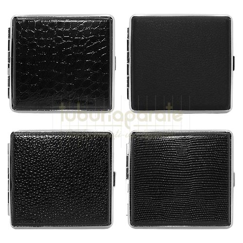 Tabachera Tigari Fummo X8 Black Tabachera din piele ecologica pentru tigari Fummo X8 Black