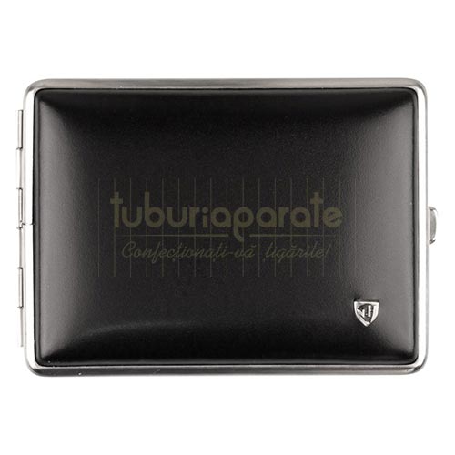 612941 Tabachera tigari Von Hofe Black (100 mm) Tabachera pentru tigari din piele naturala marca von Hofe Black 100 mm