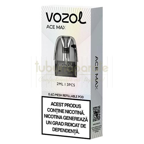 Cartus Ace Max 0.6 Ohm (3 bucati) Pachet cu 3 cartuse Ace Max de 0.6 Ohm