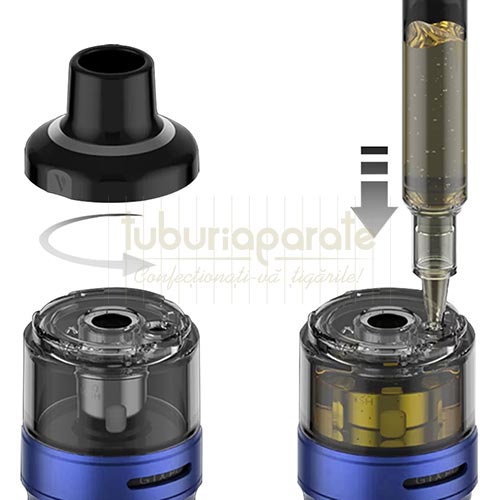 Tigara electronica Vaporesso GTX GO 80 Blue Kit tigara electronica Vaporesso GTX GO 80 Blue cu capacitate baterie de 3000 mAh