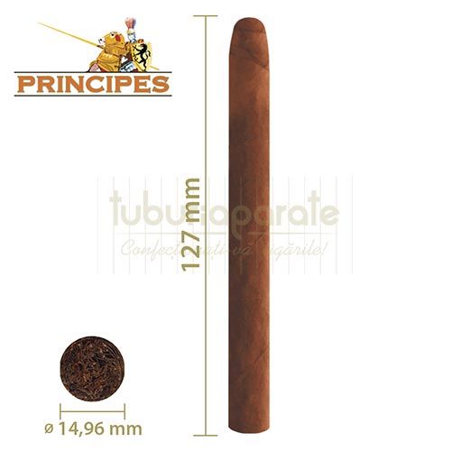 Tigari de foi La Aurora Principes Corona Brown 46g (ciocolata) 5 Pachet cu 5 tigari de foi cu aroma de ciocolata La Aurora Principes Corona Brown