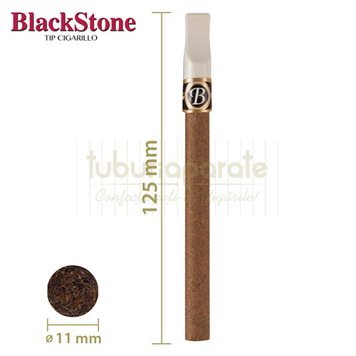 Tigari de Foi Black Stone Amber Tip 26g (vanilie) 5 Tigari de foi aromate cu mustiuc marca Black Stone Amber Tip (vanilie) 5