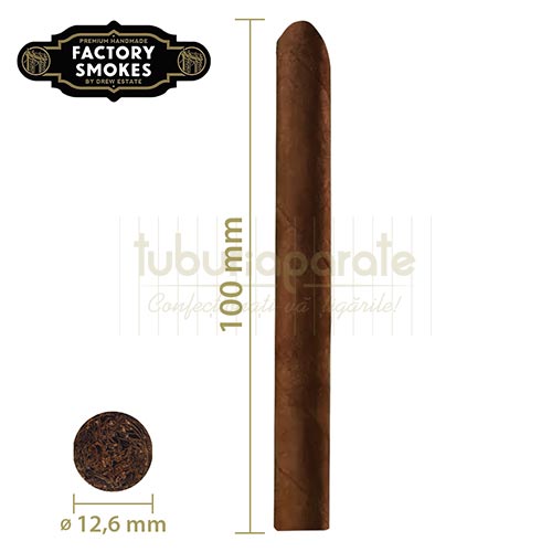 Tigari de foi Factory Smoke Maduro (50) Pachet cu 50 de tigari de foi aromate cu aroma de ciocolata neagra si piper Factory Smoke Maduro (50)