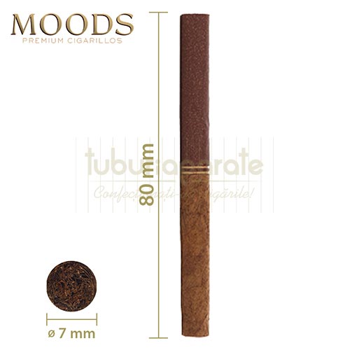 Tigari de foi Moods Mini Double Filter 20g (10) Pachet cu 10 tigari de foi cu filtru dublu Moods Mini Double Filter