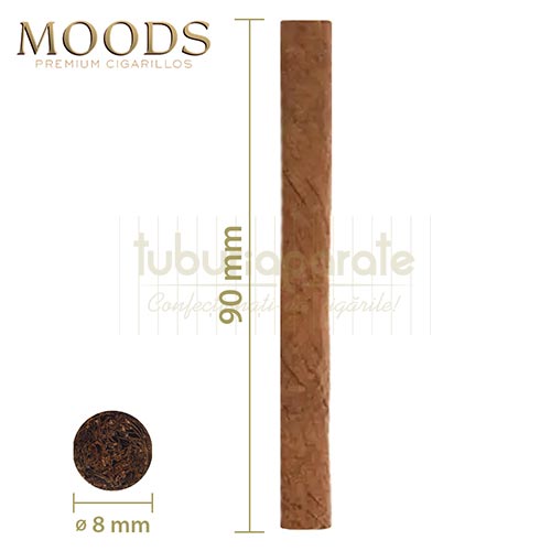 Tigari de foi Moods Golden Taste 16g (5) Pachet cu 5 tigari de foi cu filtru Moods Golden Taste