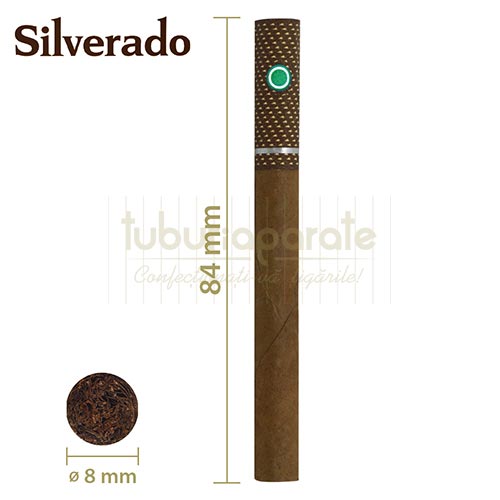 Tigari de foi Silverado Fresh Click 15g (10) Pachet cu 10 tigari de foi filtru click aroma de menta Silverado Fresh Click