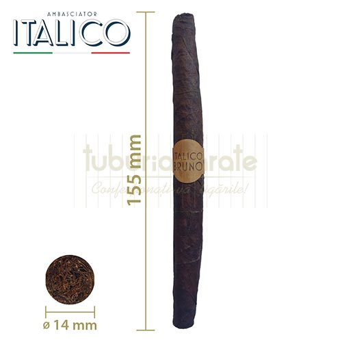 Tigari de foi Ambasciator Italico Bruno 68g (5) Pachet de 68g cu 5 tigari de foi Ambasciator Italico Bruno fara filtru
