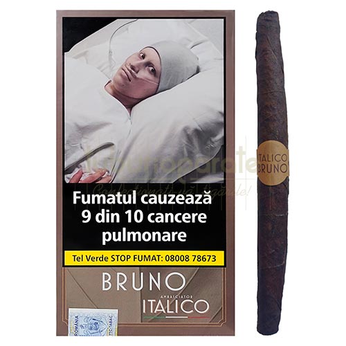 Tigari de foi Ambasciator Italico Bruno 68g (5) Pachet de 68g cu 5 tigari de foi Ambasciator Italico Bruno fara filtru
