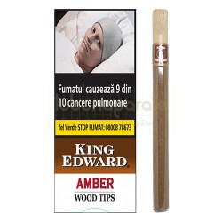 Tigari de Foi King Edward Wood Tips Amber (vanilie) 5