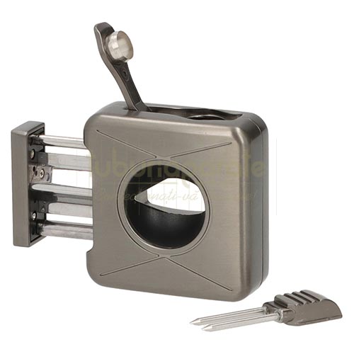 500062 Cutter trabuc Angelo Anthracite V-Cut Cutter pentru trabuc marca Angelo Anthracite cu taietura V-Cut