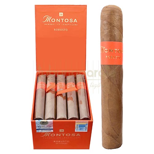 Trabucuri Montosa Robusto (20) Cutie din lemn cu 20 trabucuri Montosa Robusto de tarie medie de origine Republica Dominicana