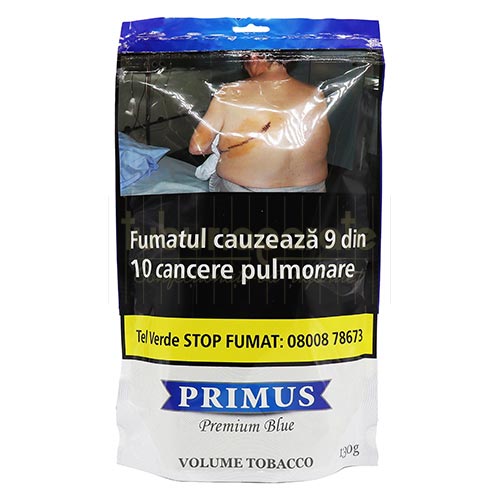 Tutun Primus Blue 130g Pachet de 130g cu tutun pentru injectat tigari marca Primus Blue