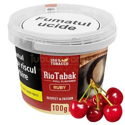 Tutun pentru injectat tigari, Tutun RioTabak Ruby (cirese) 100g - pipa, TuburiAparate.ro