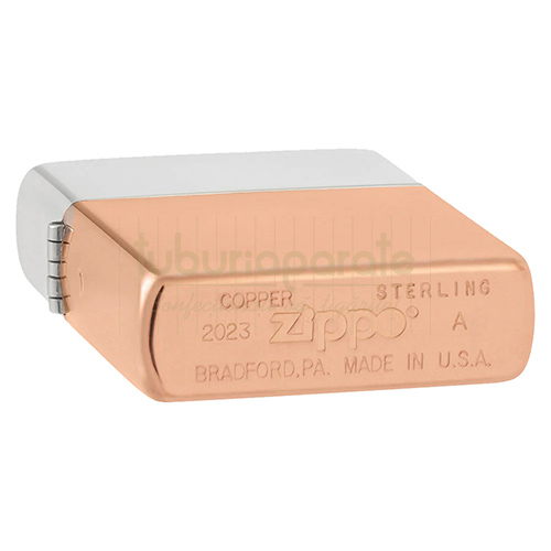 259500 Bricheta Zippo Bimetal Copper/Sterling Bricheta Zippo originala reincarcabila cu benzina editie limitata Bimetal Copper/Sterling