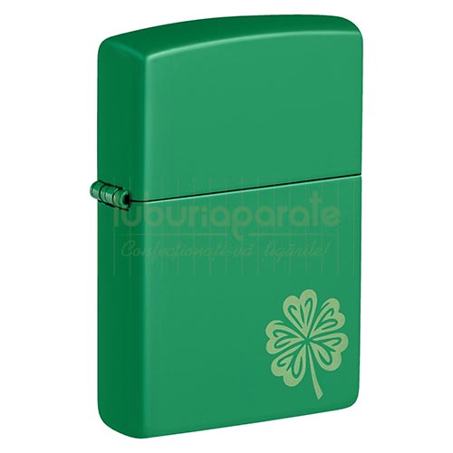140083 Bricheta Zippo Lucky Clover Bricheta metalica cu flacara antivant Zippo editie Lucky Clover