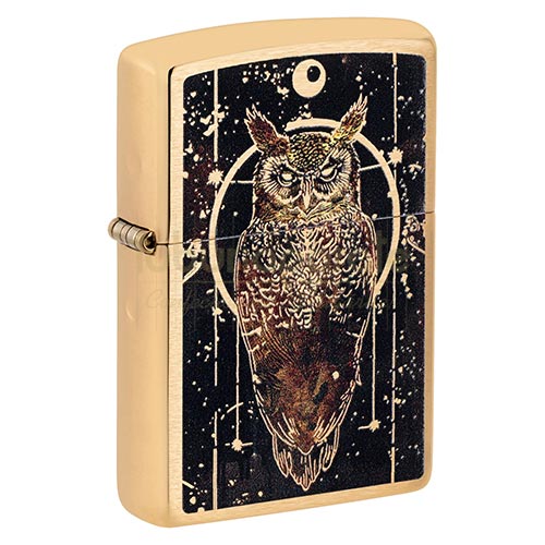 140098 Bricheta Zippo Wise Owl Bricheta metalica originala marca Zippo editie Wise Owl