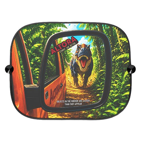 Parasolar Altora T-Rex (2 buc.) Set 2 bucati parasolar auto Altora T-Rex cu ventuze pentru fixare pe geam