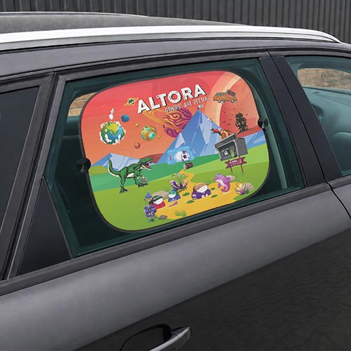 Parasolar Altora Univers (2 buc.) Parasolar auto Altora Univers in set de 2 bucati cu ventuze pentru fixare incluse
