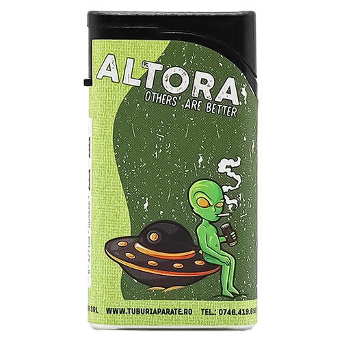 Bricheta Antivant Altora Alien Invasion Jet Bricheta reincarcabila cu flacara antivant Altora Alien Invasion Jet cu carcasa metalica