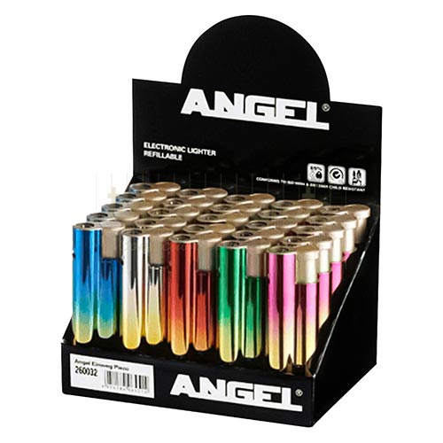 260032 Bricheta Angel Mixed Colors (antivant) Bricheta cu carcasa metalica colorata cu flacara antivant marca Angel Mixed Colors