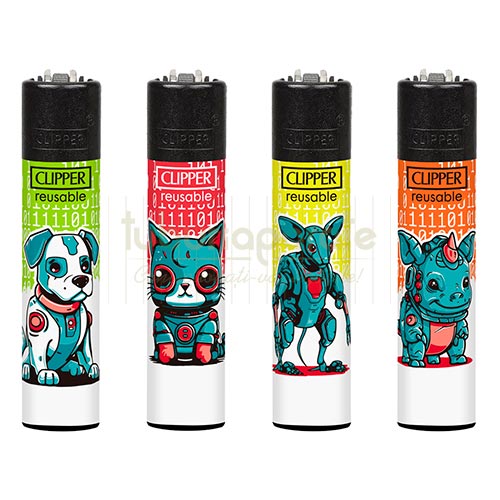 Bricheta Clipper 25 Bricheta reincarcabila cu gaz confectionata din plastic marca Clipper editia Animal Robots 3