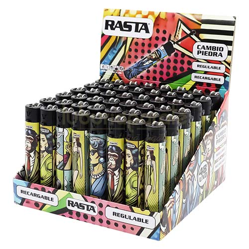 Bricheta Rasta Round 2 (tija detasabila) Bricheta cu flacara normala Rasta Round 2 cu tija detasabila