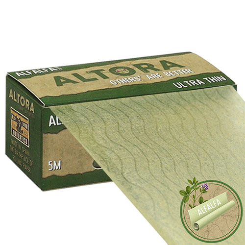 Foite Altora Alfalfa Slim Rola (5m) Pachet cu 5m de foite organice pentru rulat tigari Altora Alfalfa Slim Rola