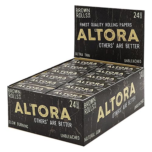 Foite Altora Brown Slim Rola (4m) Rola cu 4 metri de foita slim unbleached ultra thin pentru rulat Altora Brown