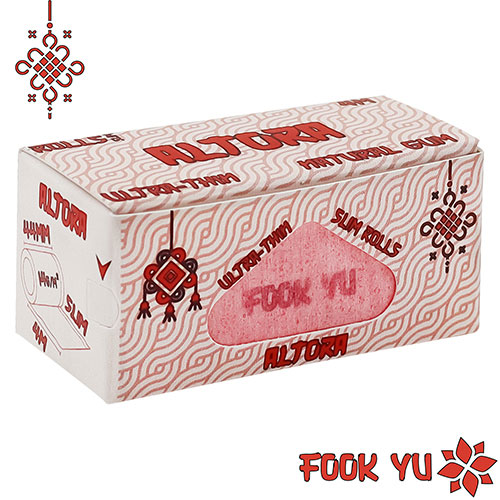 Foite Altora Fook Yu Slim Rola Red (4m) Rola foite pentru rulat tutun marca Altora Fook Yu Slim Red cu foite de culoare rosie