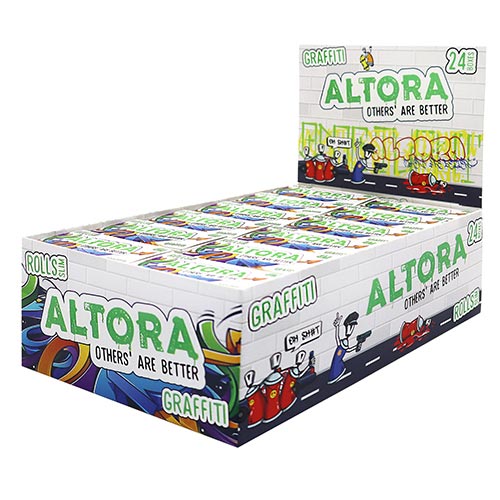 Foite Altora Graffiti Slim Rola (4m) Rola cu 4 metri de foita slim pentru rulat ultra thin si slow burning Altora Graffiti