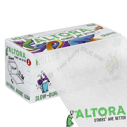 Foite Altora Graffiti Slim Rola (4m) Rola cu 4 metri de foita slim pentru rulat ultra thin si slow burning Altora Graffiti