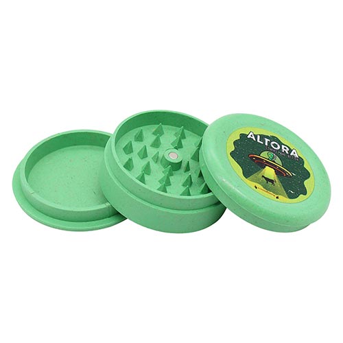 Grinder Altora Alien Invasion 62 MM (3 parti) Grinder din hemp si plastic pentru tutun marca Altora Alien Invasion cu diametru 62 mm