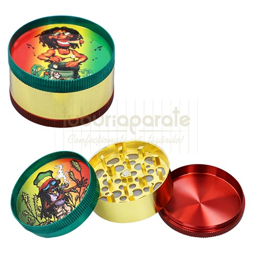Grinder DM 9 Jamaican Grinder metalic pentru maruntit tutun marca DM 9 Jamaican