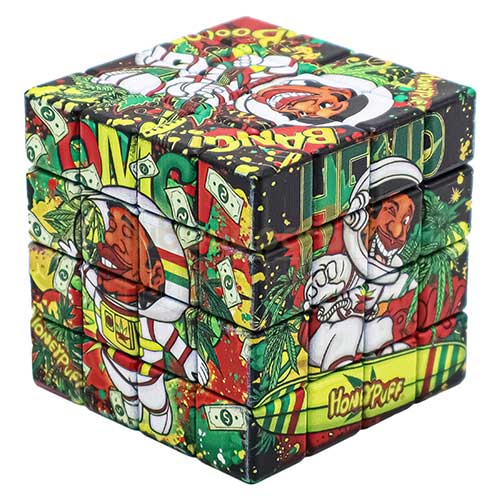 Grinder Dreamliner 82 Rasta Grinder metalic Dreamliner 82 Rasta in forma de cub rubic