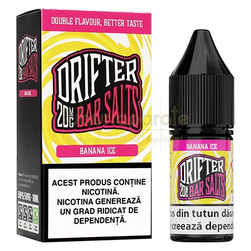 Lichid Drifter Banana Ice 10 ml (20mg/ml) Lichid cu nicotina Drifter Banana Ice in sticluta de 10 ml