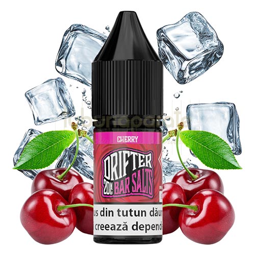 Lichid Drifter Cherry 10 ml (20mg/ml) Sticluta cu 10 ml lichid Drifter Cherry cu nicotina de 20 mg