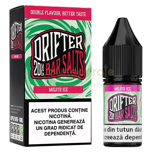 Lichid Drifter Mojito Ice 10 ml (20mg/ml) Sticluta cu 10 ml lichid vape Drifter Mojito Ice cu compozitie 50VG 50PG