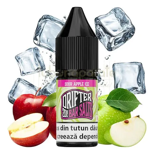 lichid pentru vape Lichid Drifter Sour Apple Ice 10 ml (20mg/ml)